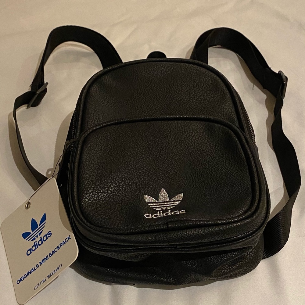 Adidas Originals Mini PU Leather Black Backpack